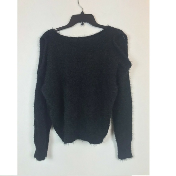 Ultra Flirt Juniors SZ Medium Black Sweater BL45 - Picture 3 of 4